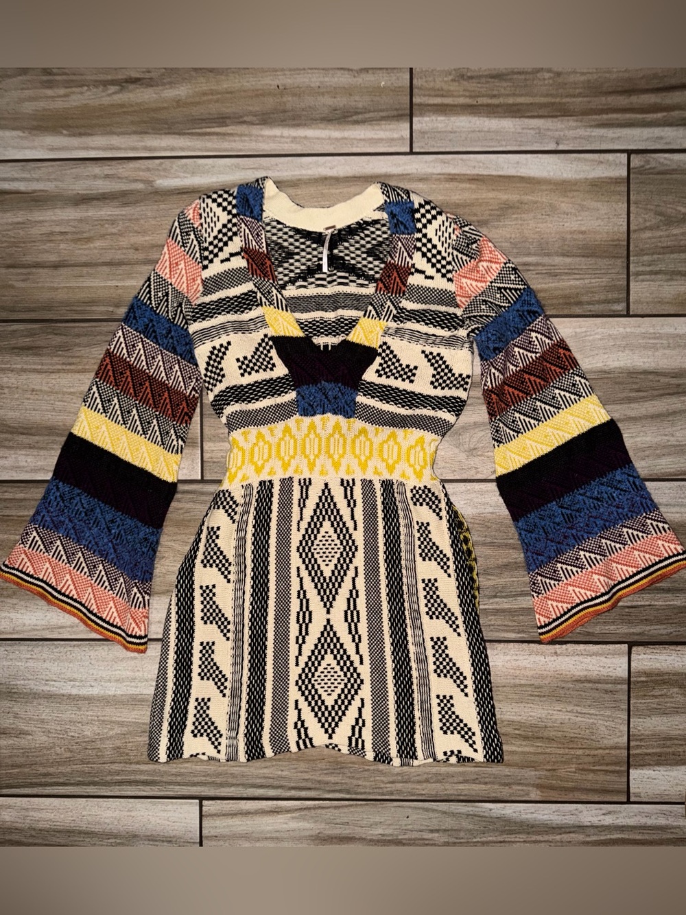 Free People Vintage-Style Knit Dress
